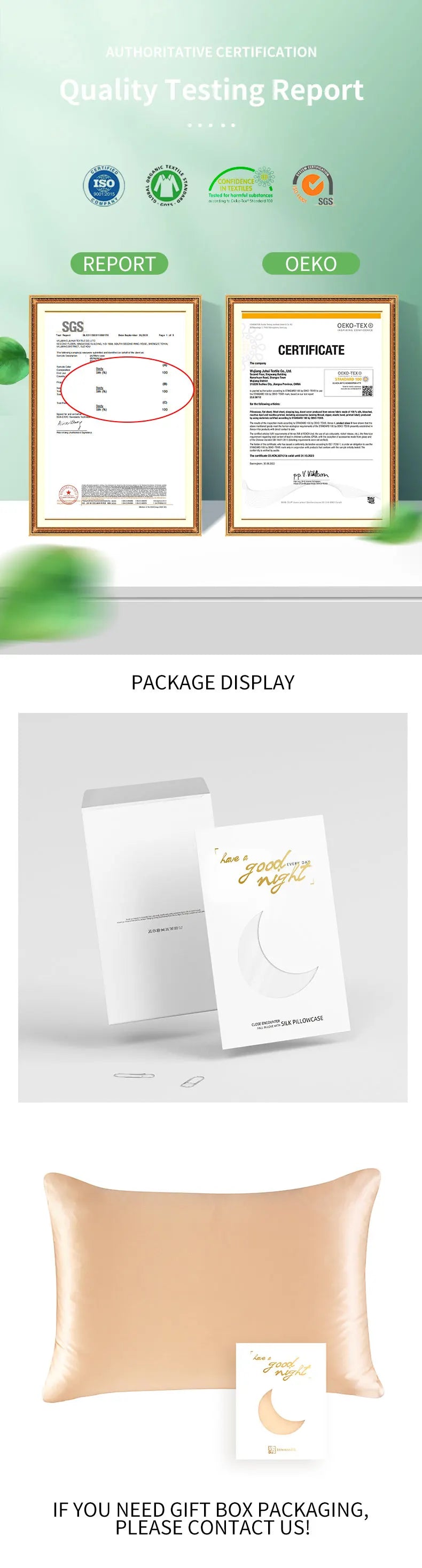 Lumiere Mulberry Silk Pillowcase