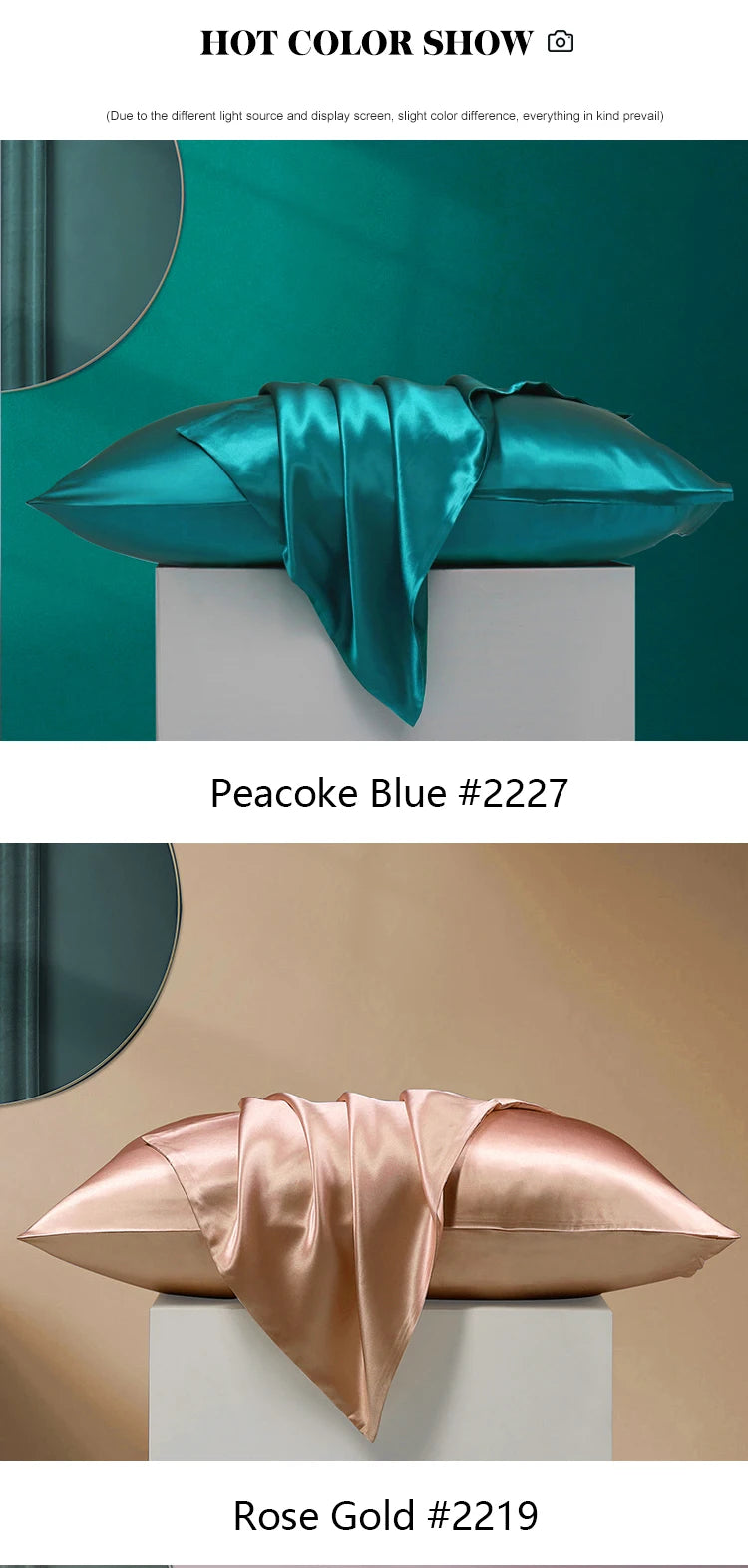 Lumiere Mulberry Silk Pillowcase