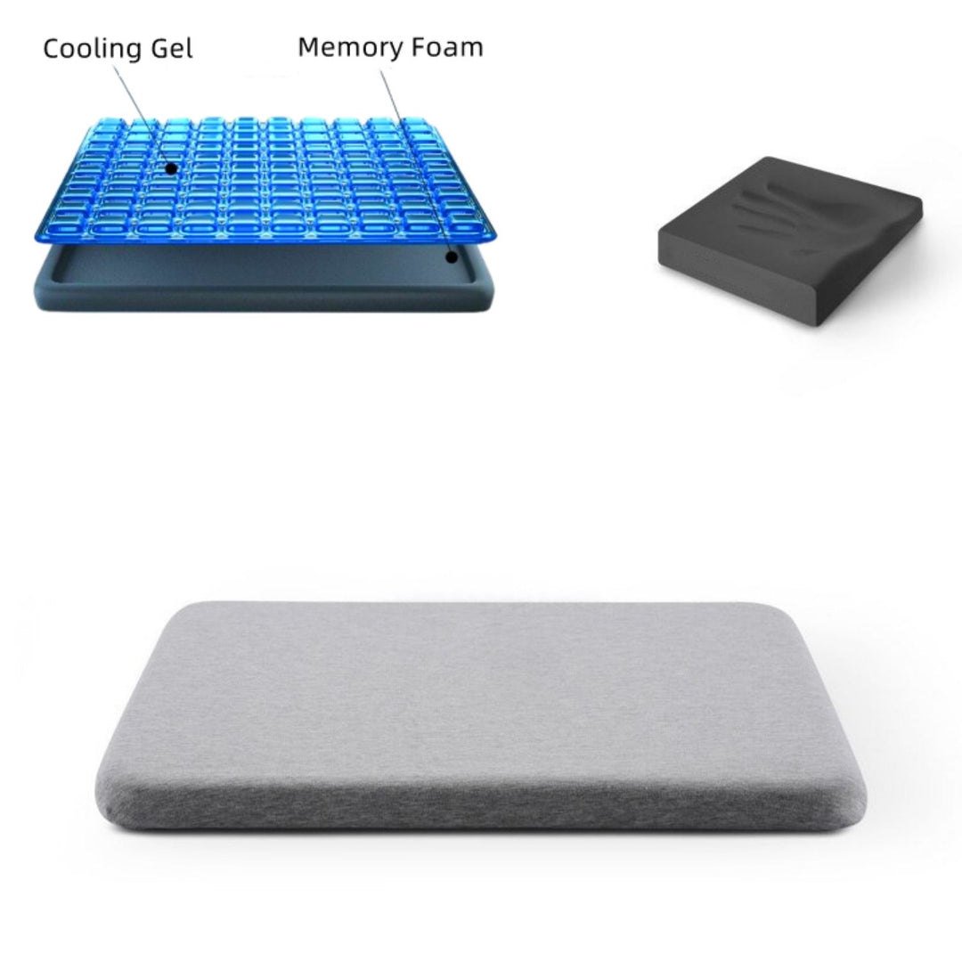 Cooling Gel / Memory Foam Double-Sided Seat Cushion